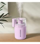 Portable Mini Humidifier, 180ml USB Cool Mist Small Humidifiers for Bedroom, Personal Desktop Hum...