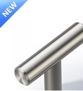 Veise 10 Pack Cabinet Knobs, 2 Inch Single Hole Kitchen Cabinet Handles, Brushed Nickel T-Bar Kno...