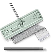 JOYMOOP Flat Mop, Microfiber Mops for Floor Cleaning and Long Handle Wall Cleaner, 60