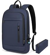 Lixiin Business Backpack for Men Lightweight Commute Laptop Backpack Anti-Theft Water Resistant B...