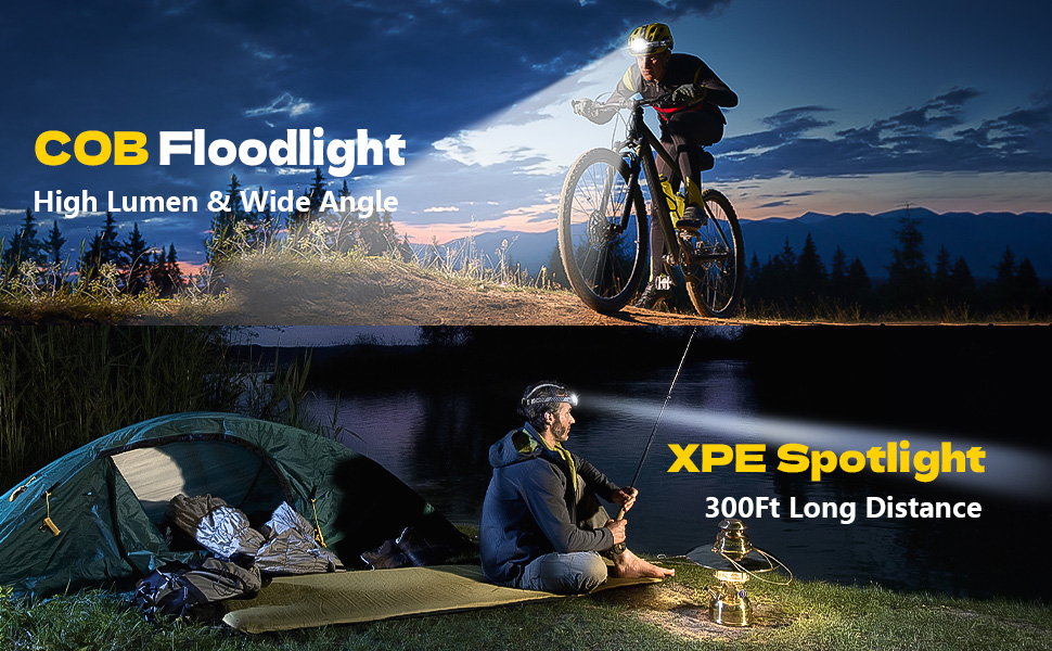 headlights head lamps outdoor led rechargeable 