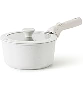 SENSARTE 3 Quart Nonstick Saucepan with Detachable Handle Sauce Pot with Lid, Induction Compatibl...