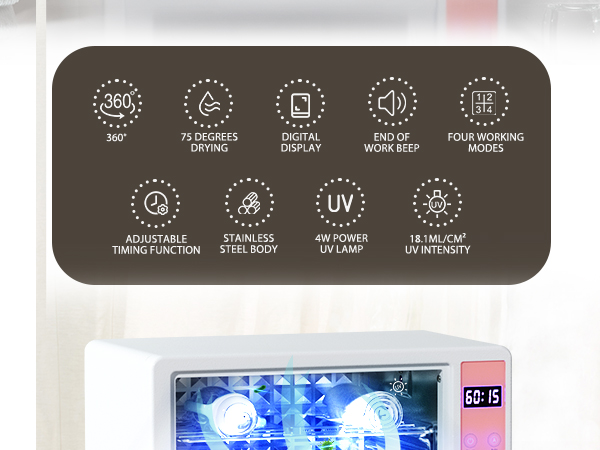 Manicure Tool Cleaner Cabinet