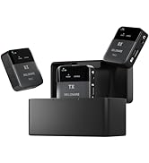 MELONARE PM-2 Portable Wireless in Ear Monitor System w/Charging Case, Wireless Audio Transmitter...