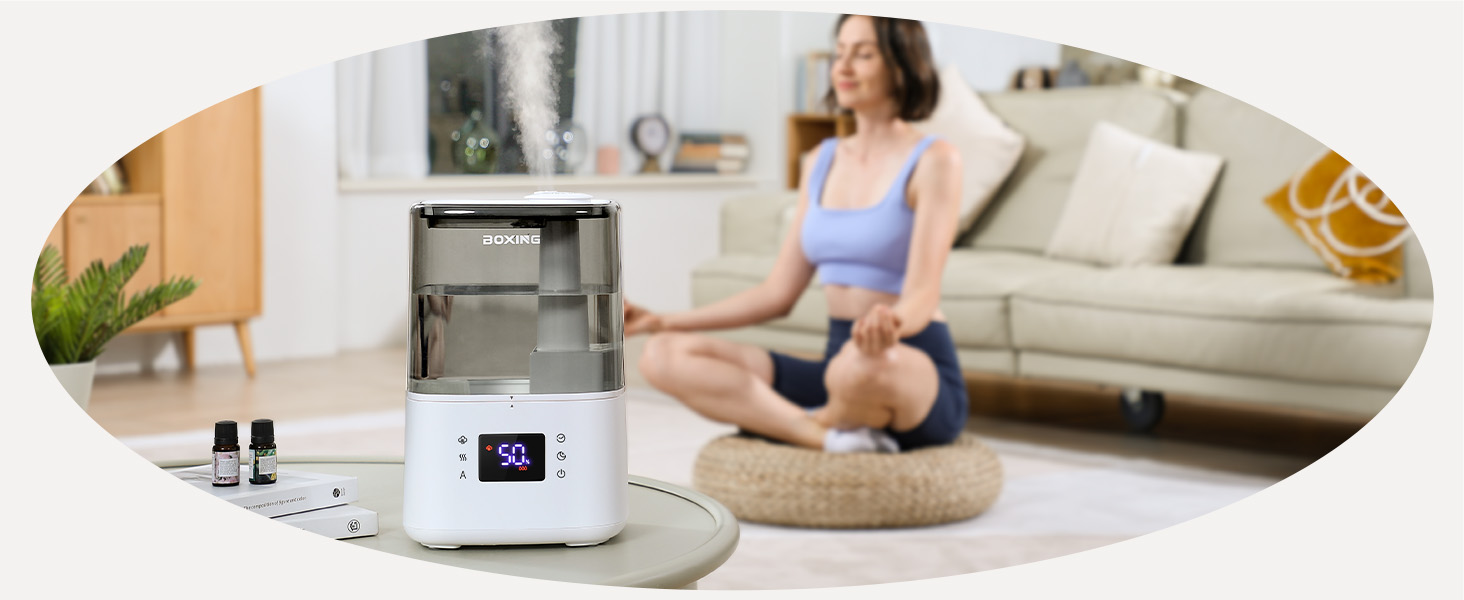 Add a few drops of essential oil onto the pad of the aroma diffuser and let the fragrance spread.