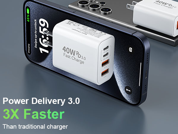 usb c charger block, fast charging block, c charger plug, usb c charging block