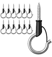 12-Pack 304Stainless Steel Q-Hanger hook, Indoor and outdoor hooks Home Christmas Lights Hanger H...