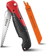 KATA 2-in-1 Folding Hand Saw with Interchangeable Multi-Cutting Blade | Drywall Job Saw Cuts Wood...