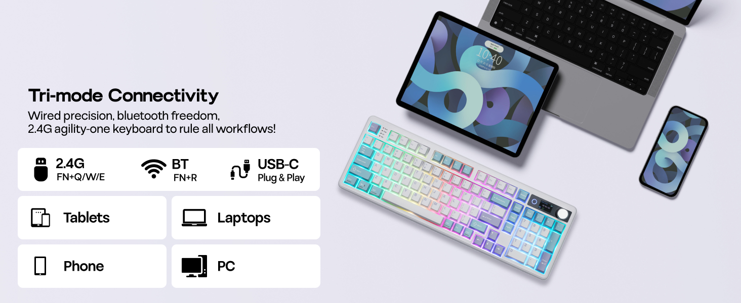 EPOMAKER TH99PRO Wireless Gaming Keyboard