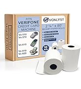 Receipt Paper Roll 2 1/4 X 80 Verifone Vx510 Vx570 Vx610 Vx810 Vx820