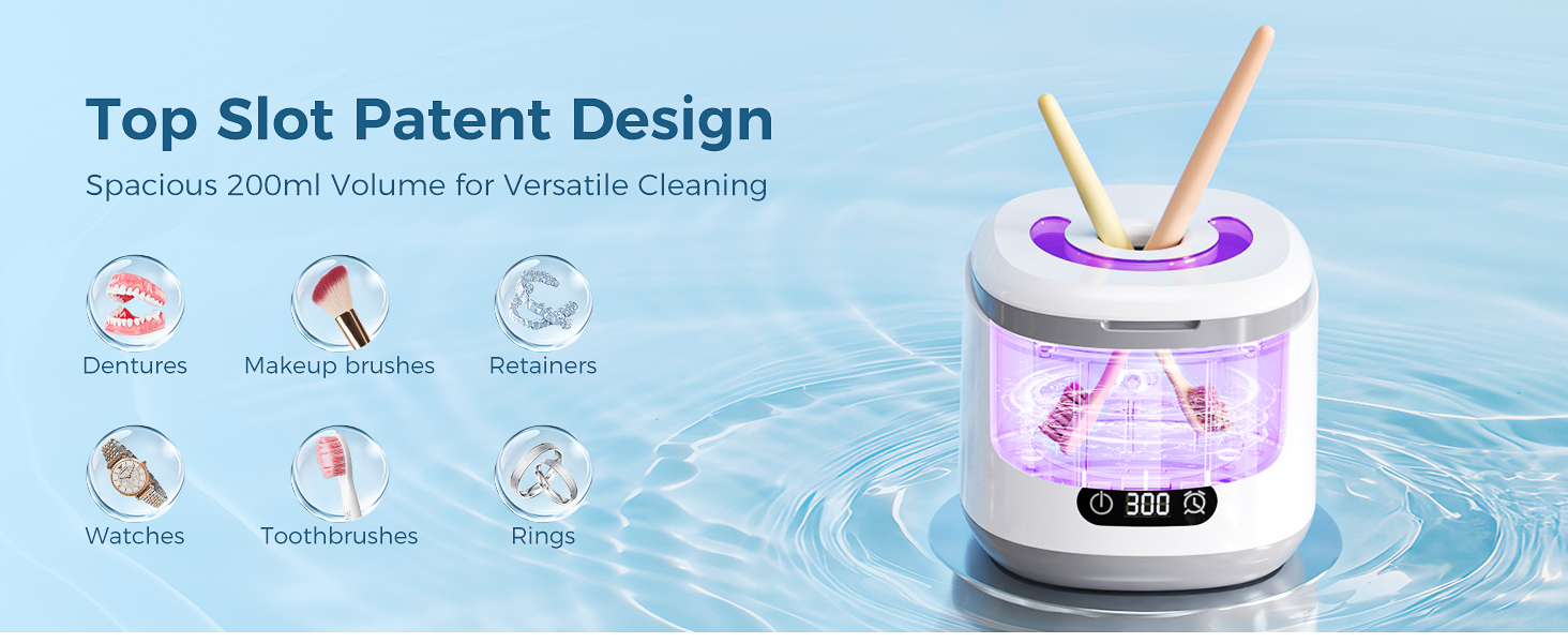 machine - 45khz retainer cleaner machine with 200ml - 45khz retainer cleaner machine