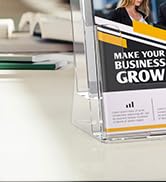 MaxGear Brochure Holder 2 Tier 6x9 inch Acrylic Literature Display Stand Clear Plastic Flyer Hold...