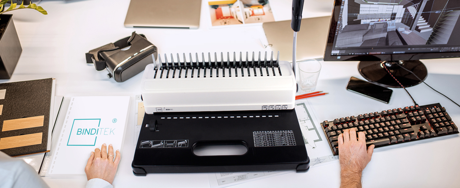 Comb binding machine