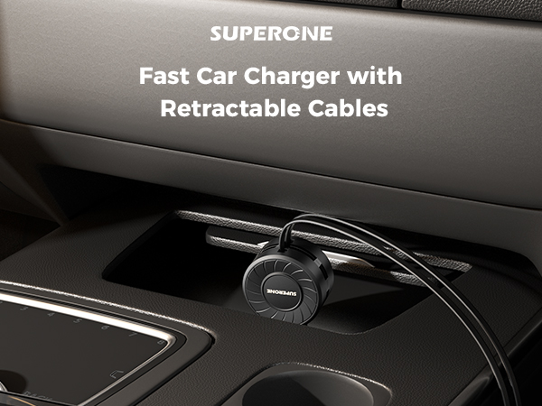 SUPERONE retractable car charger