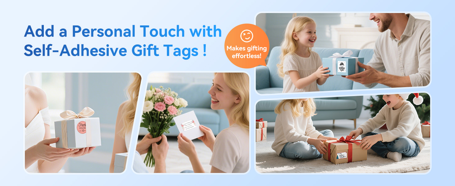 Add a Personal Touch with Self-Adhesive Gift Tags!