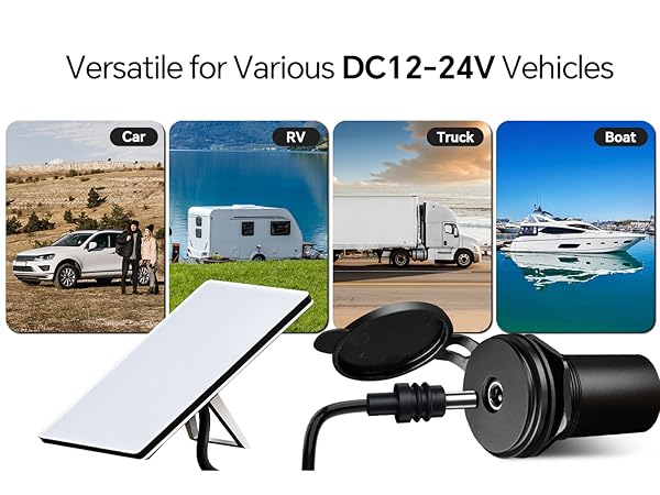 Versatile for Various DC12-24V Vehicles