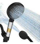 SR SUN RISE NSF Certified Filtered Shower Head 9-Spray Setting with Handheld for Hard Water to Re...