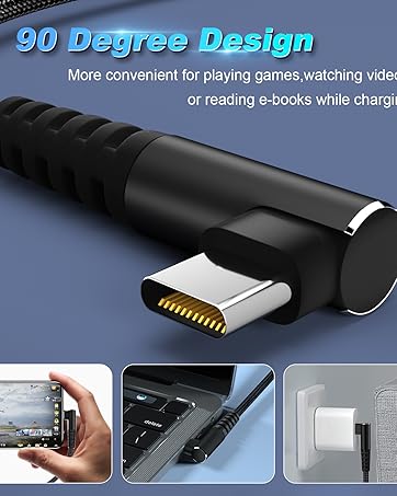 90 degree usb c cable