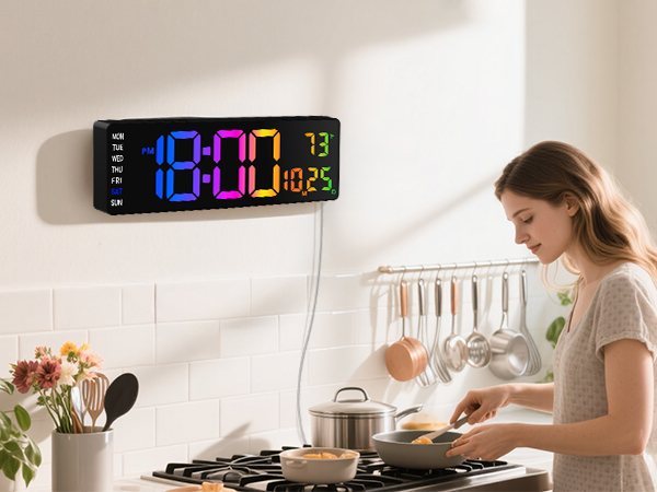 large digital clock for classroom