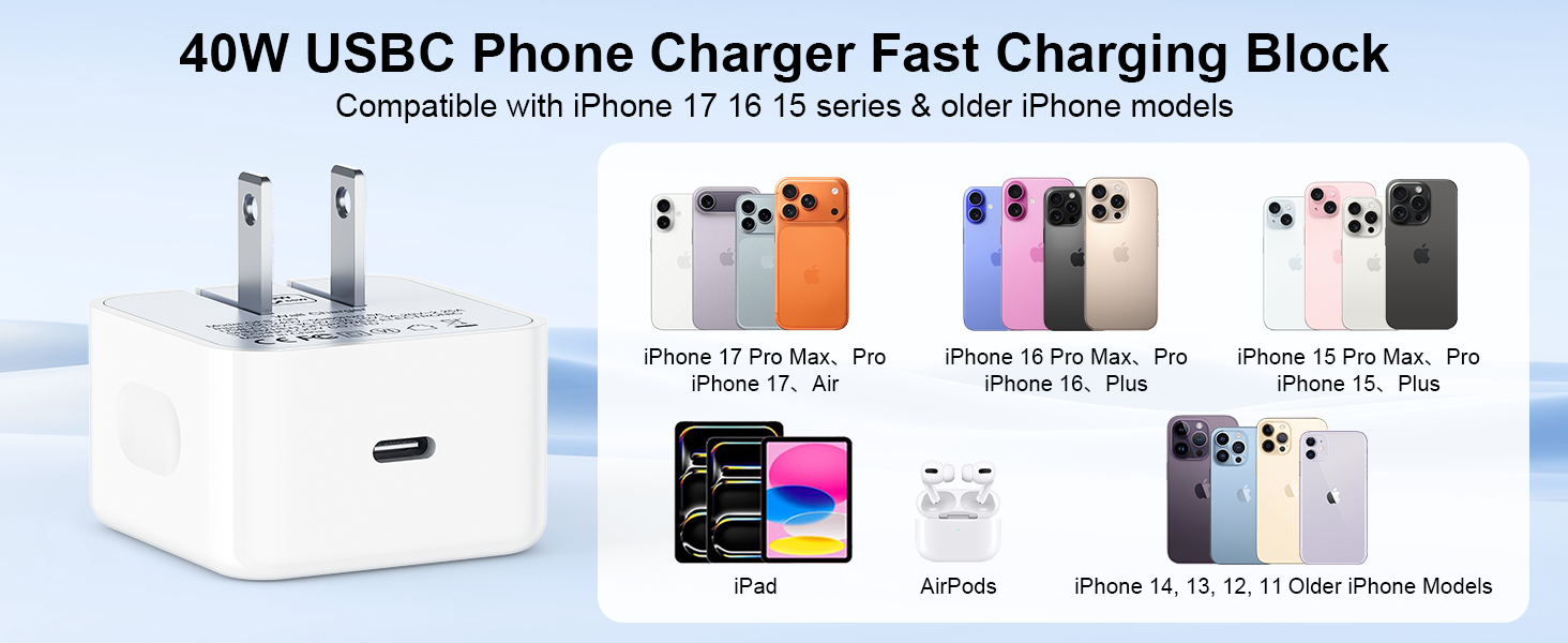 usb c fast charger block