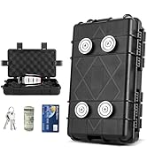 Magnetic Key Box for Under Car, 7.3''x4.2'' Car Key Fob Holder Outdoor Magnetic Box Waterproof La...