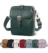 Vintage Messenger Bag,Womens Large Capacity Crossbody Leather Bags,Mini Shoulder Sling Pouch with...
