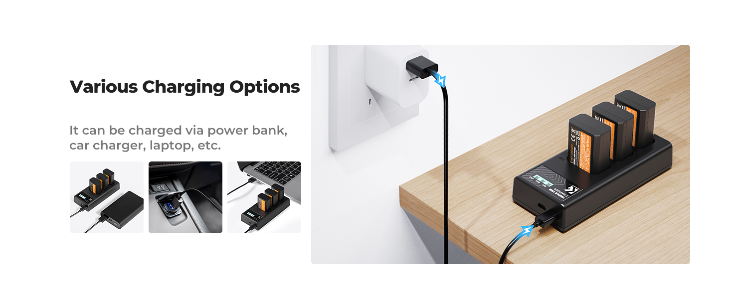 multiple charging options