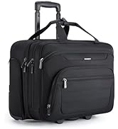 BAGSMART Rolling Laptop Bag, Wheeled Briefcase Fits 17.3 Inch Laptop, Overnight Roller Case with ...