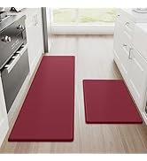 StepRite Kitchen Mats, 2PCS Kitchen Rugs, Cushioned Anti Fatigue Kitchen Mats for Floor, Non-Slip...