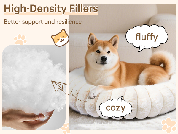 fluffy dog bed