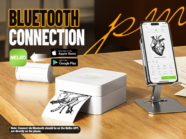 sticker printer mini printer Nelko sticker printer PM230 Bluetooth sticker printer print pods