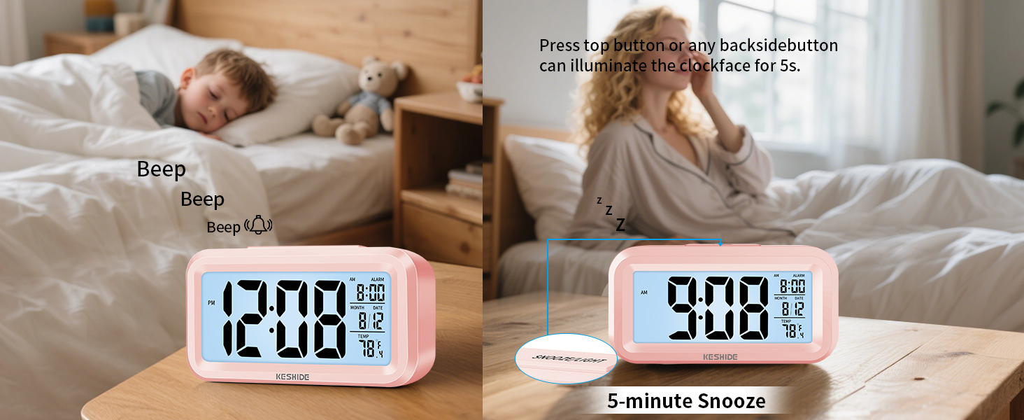 alarm clock battery powered