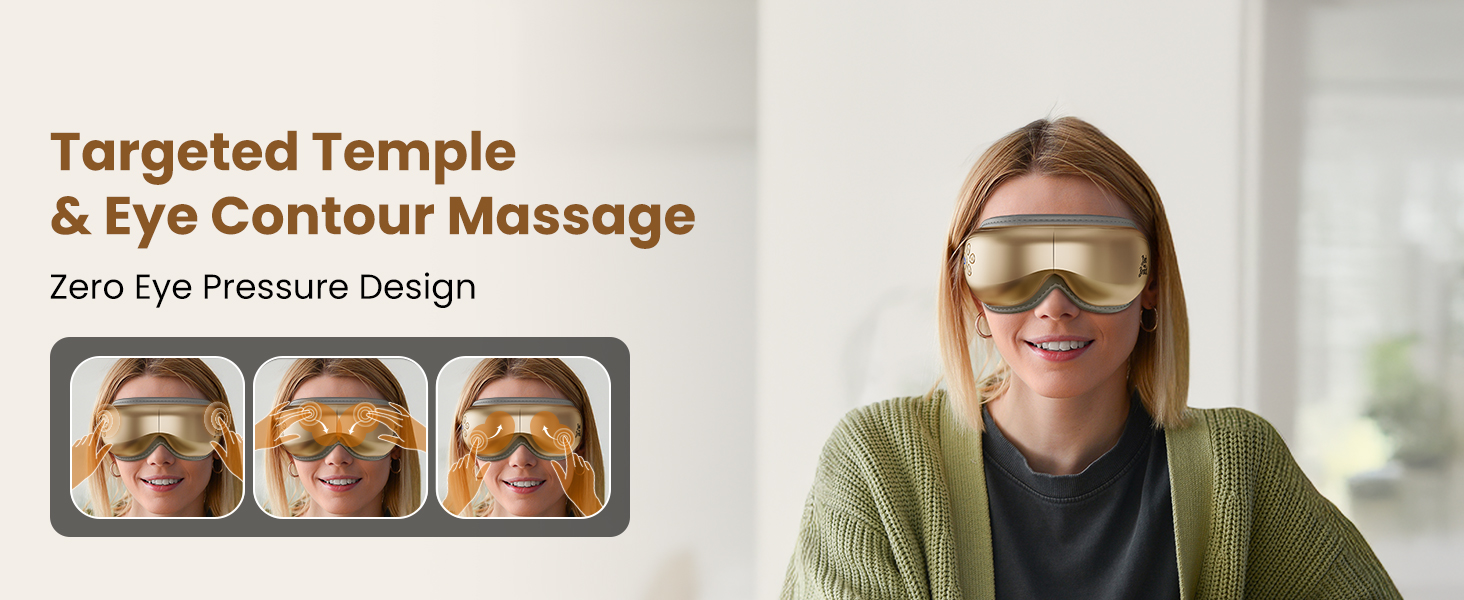 bob and brad eye massager with heat christmas gifts eye mask face massager migraine relief product