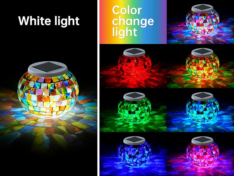 mosaic solar lights outdoor solar garden lights