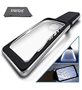 MagniPros 3X with 5X Zoom Magnifying Glass with [10 Anti Glare &amp; Dimmable LED Lights] -Ease Strai...