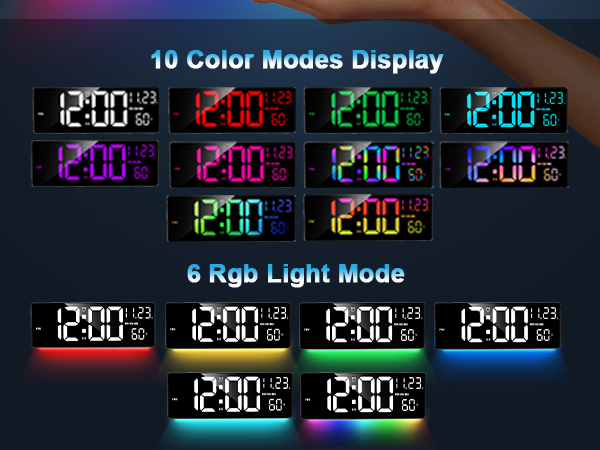 large digital wall clock
