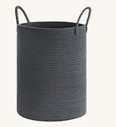 Goodpick Laundry Basket, Baby Cotton Rope Basket Tall Storage Basket for Clothes, Blankets, Toys,...