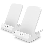 Oinmely 2-Pack Wireless Charger Wireless Phone Charger Stand Qi-Certified 10W Max Compatible with...