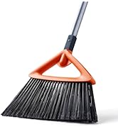 CLEANHOME Outdoor Brooms for Sweeping Patio, Commercial Grade Heavy Duty Broom with Stiff Bristle...