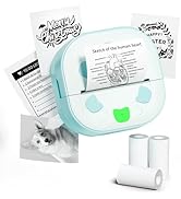 NDYIN Sticker Printer, PrintPods Mini Printer, Bluetooth Portable Sticker Maker with 3 Rolls Pape...