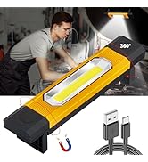 CLAKAP Rechargeable Underhood Work Light, 2800Lumens Magnetic Work Light with 90°Bracket, 360°Rot...