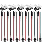 3 Pin Led Strip Connector, SUPERNIGHT 3 Pin Connector for WS2811 WS2812 WS2812B SK6812 LED Strip ...