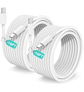 15FT USB C to USB C Cable, USBC to USBC Fast Charger Cord, Extra Long Type C to Type C Fast Charg...
