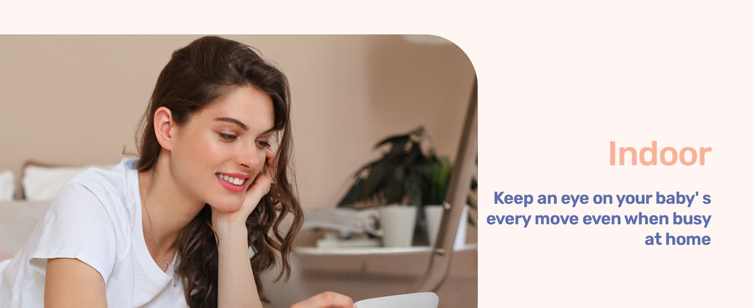 Text reads 'Indoor'. Shows indoor setting with handheld device interaction.