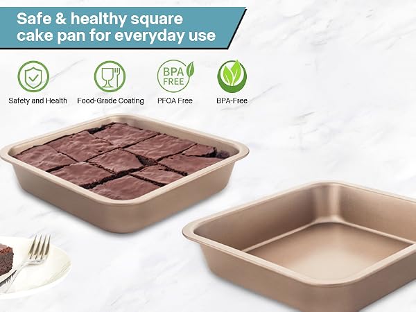 8×8 square cake pan