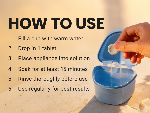 invisalign cleaning crystals denture care products denture supplies retainer cleaner efferdent