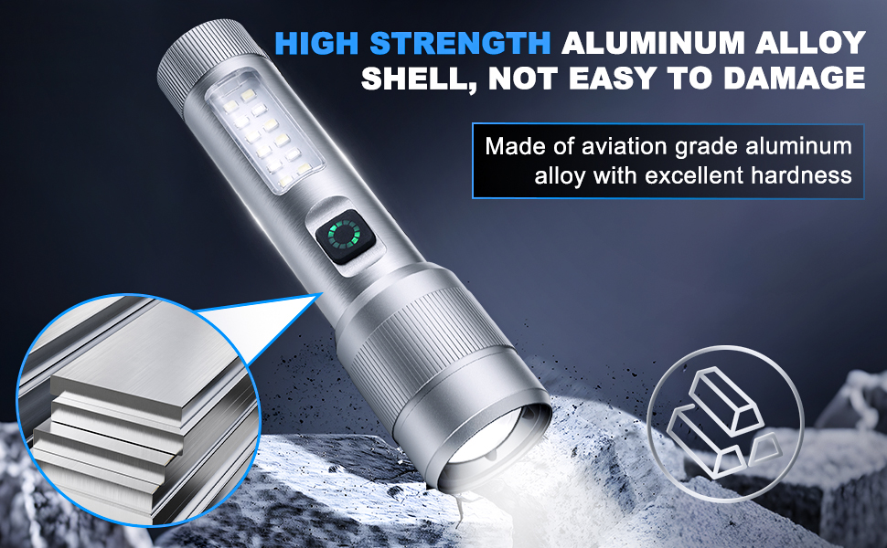 Bright and Handheld LED Flashlight; small flashlight rechargeable