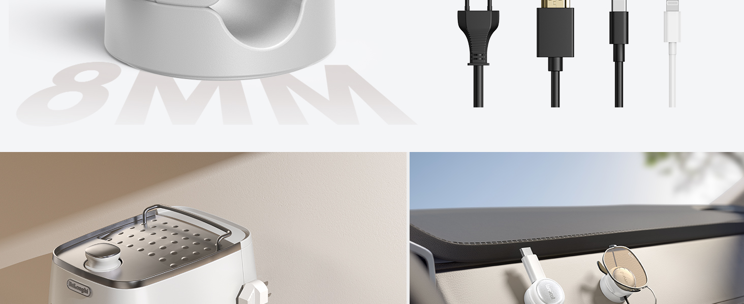 PHONE CORD HOLDER FOR DESK CORD ORGANIZER PHONE CORD HOLDER CABLE CLIPS