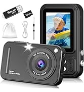 Digital Camera, 48MP FHD 1080P Point and Shoot Cameras for Photography and Video with 16X Zoom An...