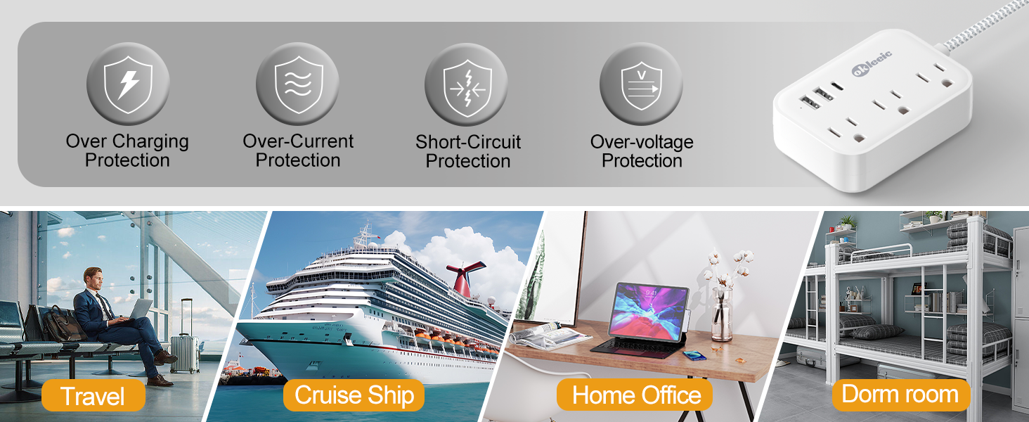 flat plug extension cord 3ft